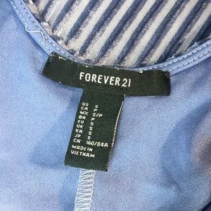 💖✨Forever 21 🅝🅦🅞🅣 Lilac-Silver Velvet Long Sleeve Lined/ Size S